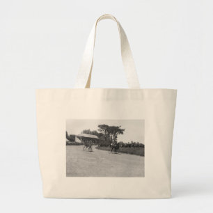 At the Races Large Tote Bag
