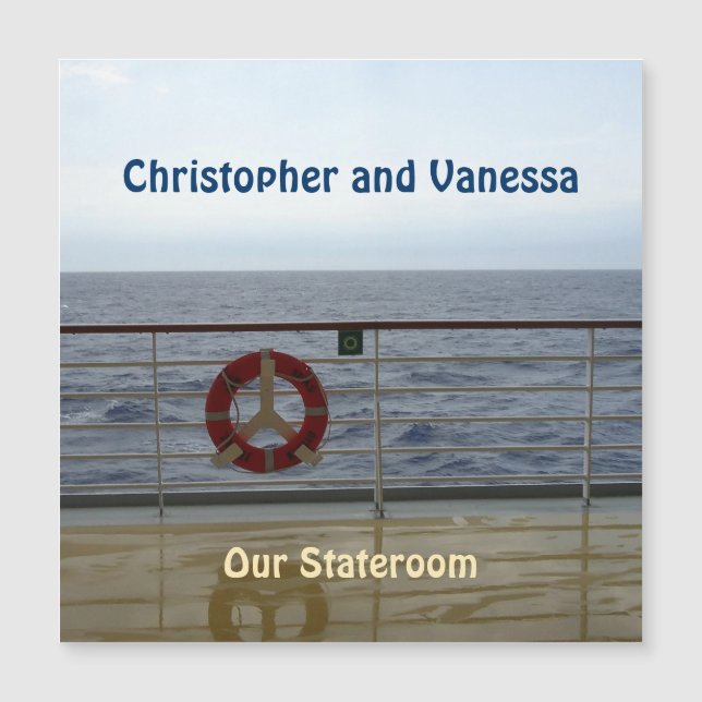 At the Railing Stateroom Door Marker (Front)