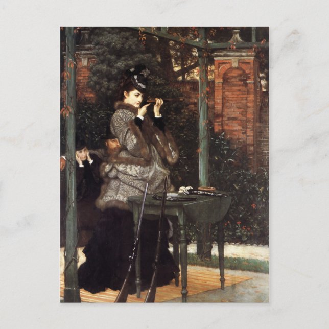 At the Rifle Range 1869 Holiday Postcard (Front)