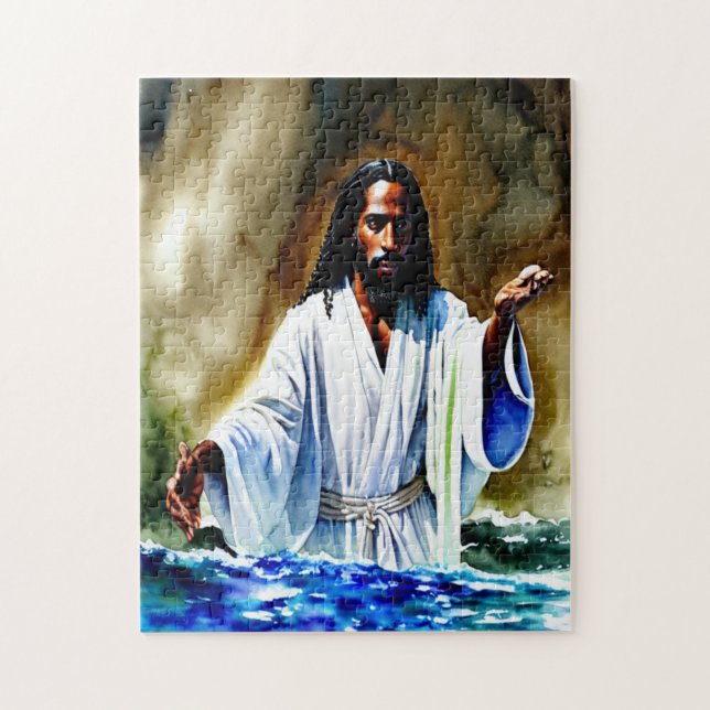 At The River 252-Piece Christian Art Puzzle (Vertical)