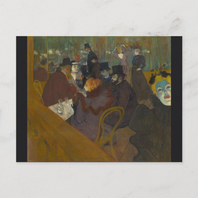 At the Rouge by Henri de Toulouse-Lautrec Postcard (Front)