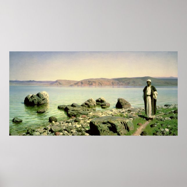 At the Sea of Galilee, 1888 Poster (Front)