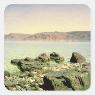 At the Sea of Galilee, 1888 Square Sticker