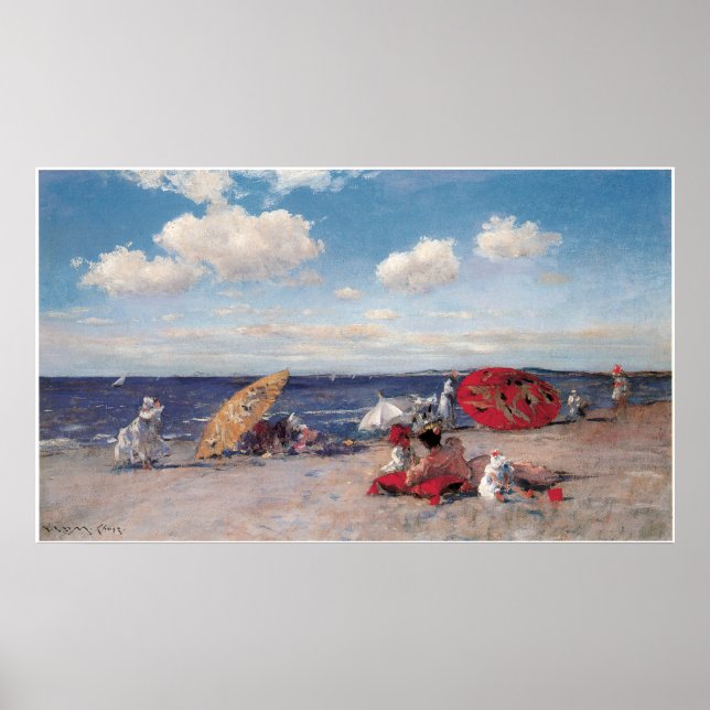 At the Seaside, 1892 Poster (Front)