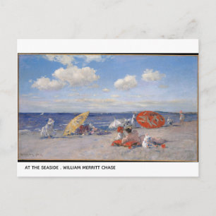 At The Seaside William Merritt Chase Postcard