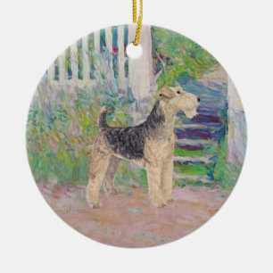 At the Steps Ceramic Tree Decoration
