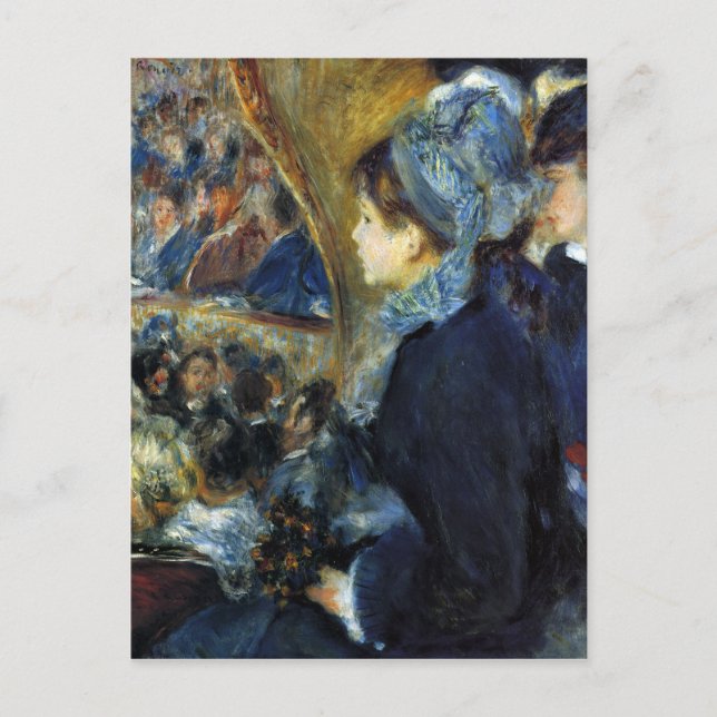 At the theatre by Pierre Renoir Postcard (Front)
