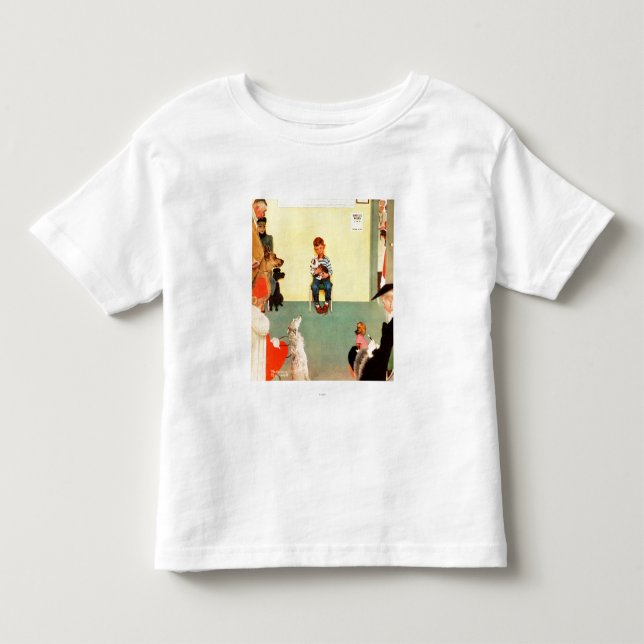 At The Vets by Norman Rockwell Toddler T-Shirt (Front)