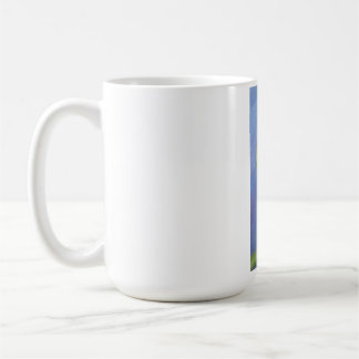 At the well at night coffee mug