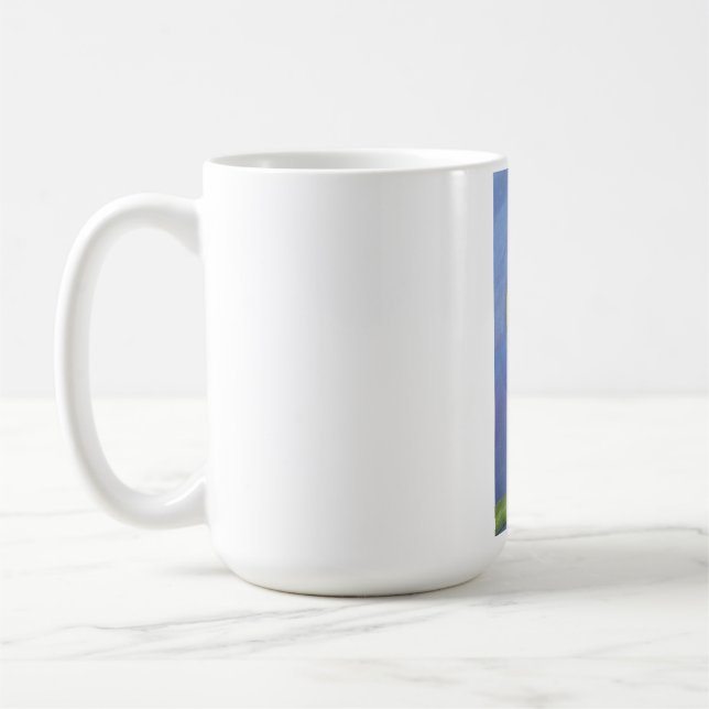 At the well at night coffee mug (Left)