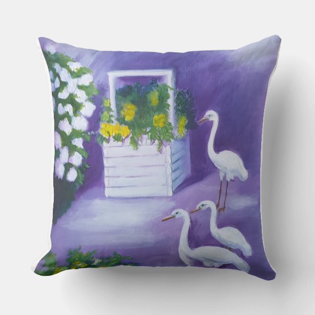 At the well at night cushion (Front)