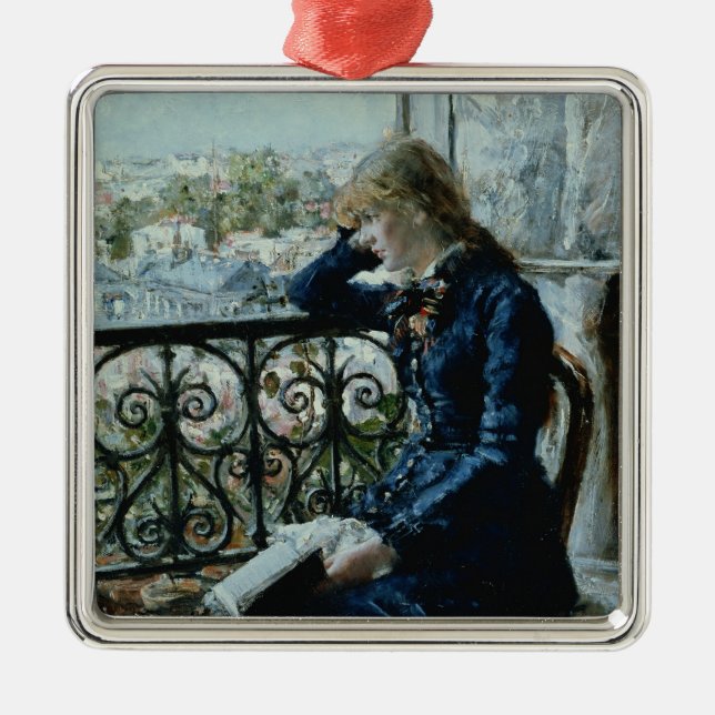 At the Window, 1881 Metal Tree Decoration (Front)