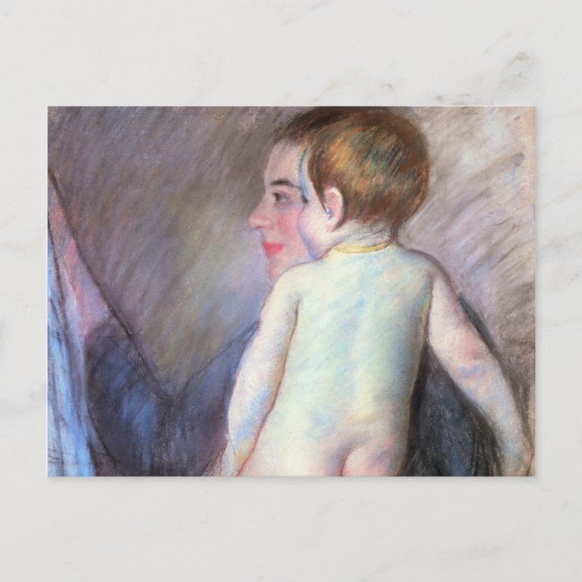 At the Window, Mary Cassatt Postcard (Front)
