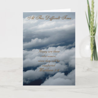 At This Difficult Time Greeting Card