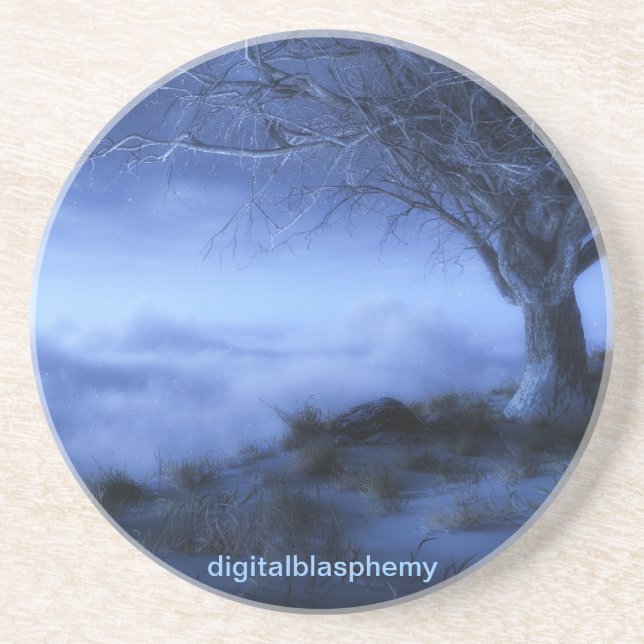 At World's Edge (Winter) Coaster (Front)