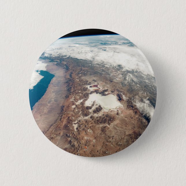Atacama Desert And Salt Flats In The Andes 6 Cm Round Badge (Front)