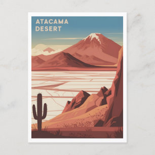 Atacama Desert Chile Vintage Postcard