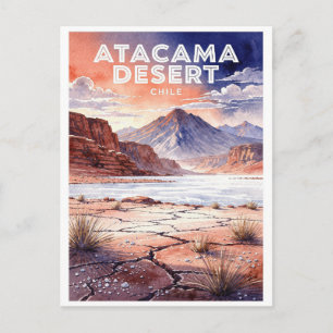 Atacama Desert Chile Vintage Postcard