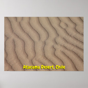Atacama Desert sand ripples Poster