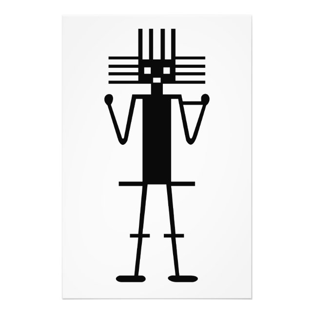 atacama giant geogliph symbol ancient nazca peru a photo print (Front)