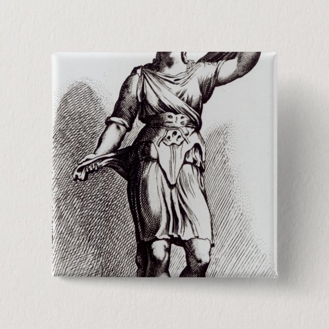 Atalanta, c.1653 15 cm square badge (Front)