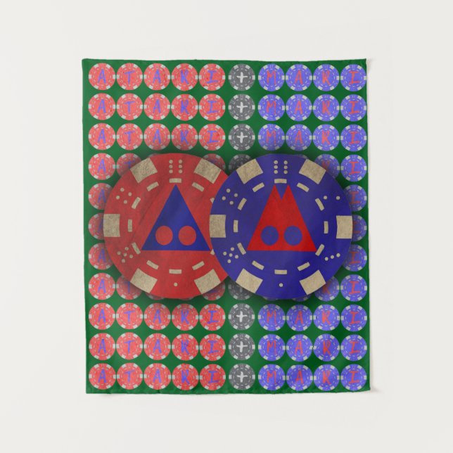 ATARI MARI Poker Chip Tapestry (Front)