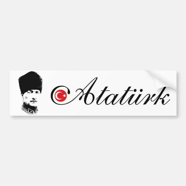 Ataturk Bumper Sticker (Front)