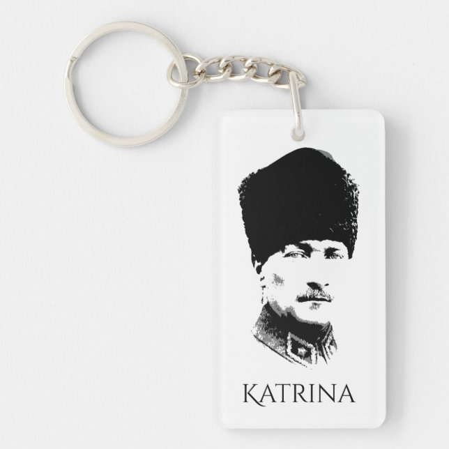 Ataturk Personalised Key Ring (Front)