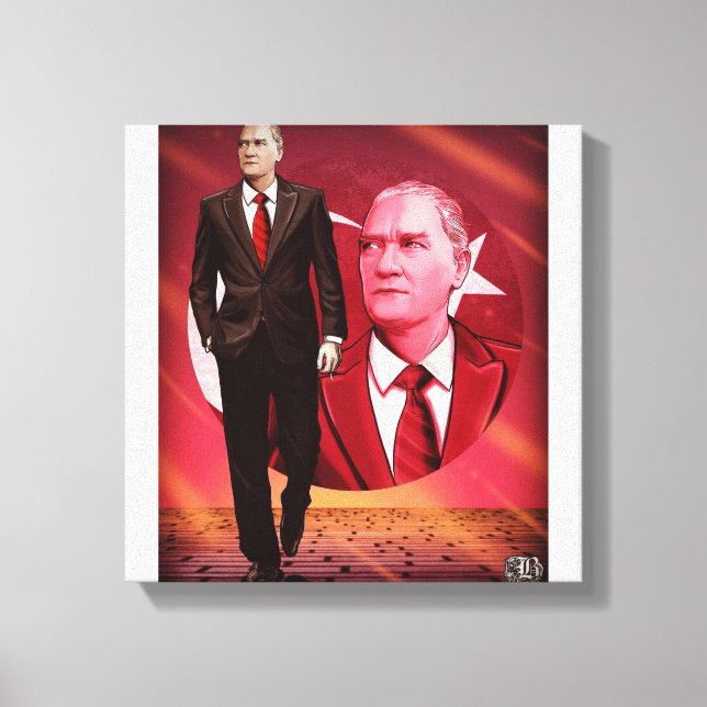 Atatürk Resim Canvas Print (Front)