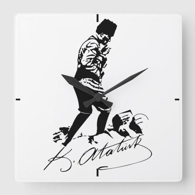Ataturk Square Wall Clock (Front)
