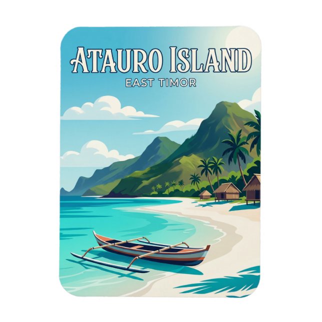 Atauro Island East Timor Magnet (Vertical)