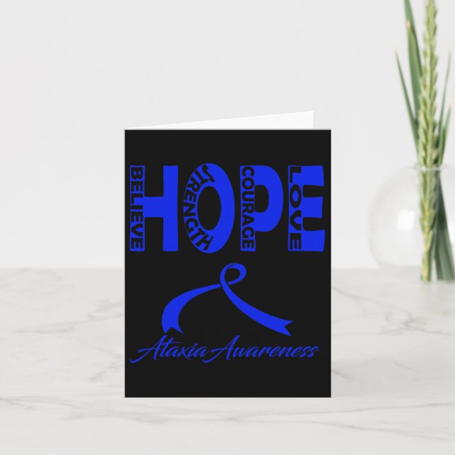 Ataxia Awareness 2  Card (Front)