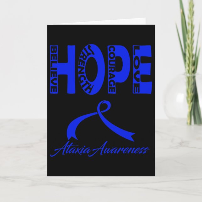 Ataxia Awareness 2  Card (Front)