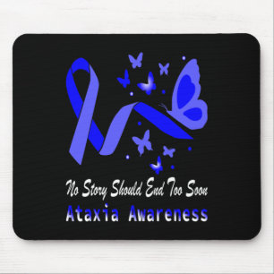 Ataxia Awareness Butterfly Support Mouse Pad