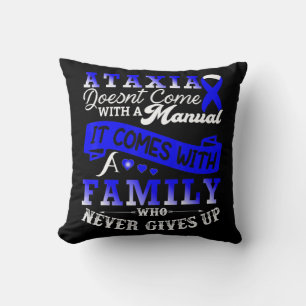 Ataxia Awareness Family Warrior Support T-Shirt129 Cushion