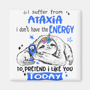 Ataxia Awareness Month Ribbon Gifts Magnet