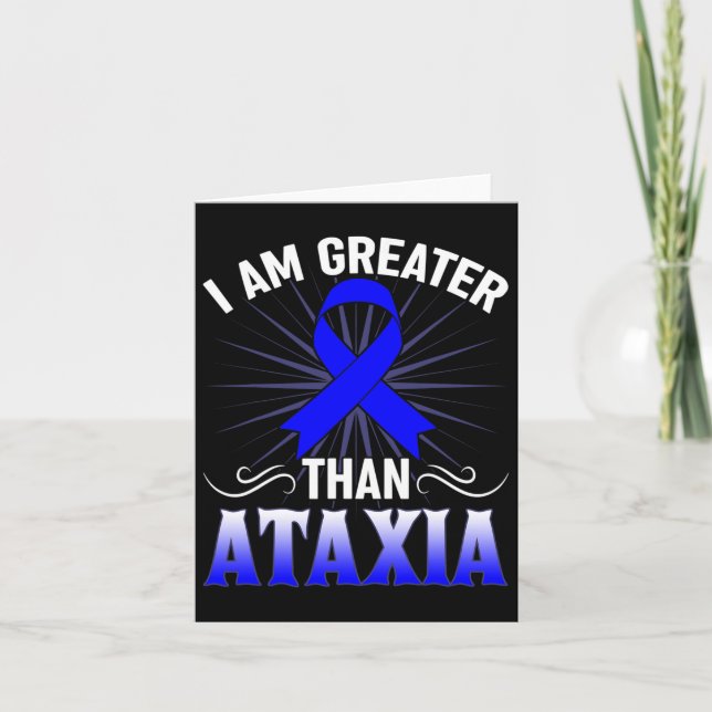 Ataxia Awareness Neurological Sign Hemiataxia Blue Card (Front)