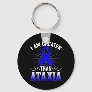 Ataxia Awareness Neurological Sign Hemiataxia Blue Key Ring