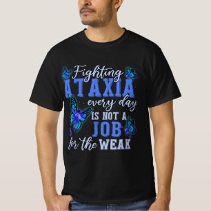 Ataxia Awareness Peace Love Hope We Wear Blue T-Sh T-Shirt