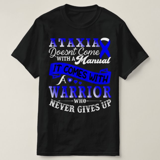 Ataxia Awareness Warrior Family Support T-Shirt34  T-Shirt (Design Front)