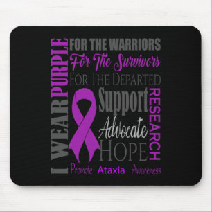 Ataxia Neurological Sickness Awareness for Warrior Mouse Pad
