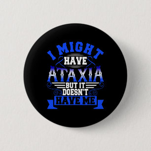 Ataxia Neurological Sign Hemiataxia Blue Ribbon Ne 6 Cm Round Badge