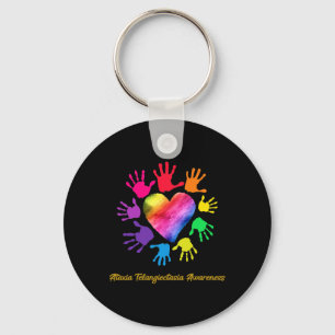 Ataxia Telangiectasia Awareness Hands Ataxia Telan Key Ring