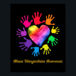 Ataxia Telangiectasia Awareness Hands Ataxia Telan Poster<br><div class="desc">Ataxia Telangiectasia Awareness Hands Ataxia Telangiect Gift</div>