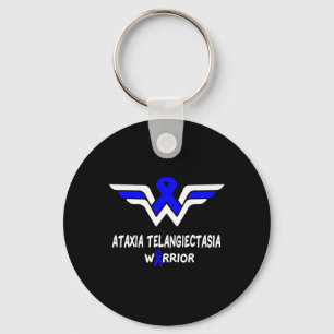 Ataxia Telangiectasia Awareness Warrior Support Bl Key Ring