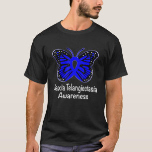 Ataxia Telangiectasia Awareness Warrior Support Bl T-Shirt