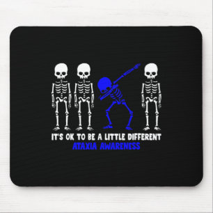 Ataxia Warrior blue Ribbon Awareness disease hallo Mouse Pad