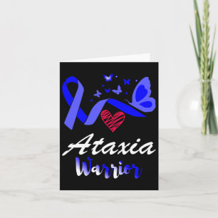 Ataxia Warrior Butterfly Awareness Support Card