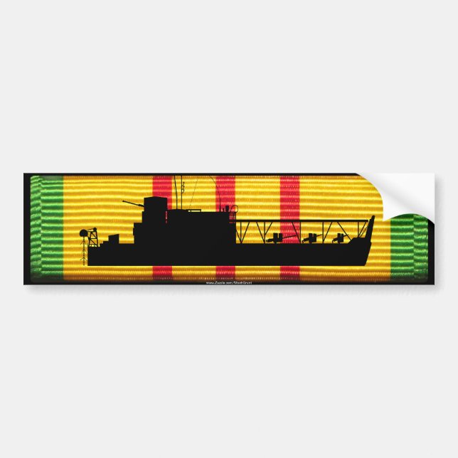 ATC(H) Tango Boat on VSM Ribbon Bumper Sticker (Front)