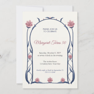 Atelier Colonnade 50th Birthday Invitation